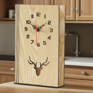 Handmade Laser Khắc Bằng Gỗ Đồng Hồ Độc Đáo Gỗ Thủ Công Mỹ Nghệ & Tường Dấu Hiệu Cho Trang Trí Nội Thất Cho Phòng Khách Hoặc Văn Phòng Tường - Product Image 3