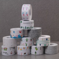 Autocollants muraux imperméables, anti-moisissure, résistants à l'huile, auto-adhésifs, design plantes et fleurs, pour salle de bain, cuisine, piscine, comptoir, toilettes