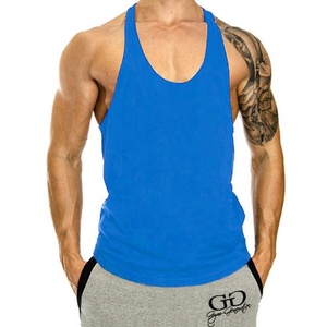 Ropa Deportiva para <span class=keywords><strong>Hombre</strong></span>, Camisetas Musculares de Color Sólido, Chaleco Deportivo Personalizable - Product Image 4