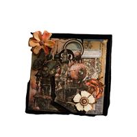 30 pcs/pack Gothic Fantasy Series American Retro Handbook Matériel Papier Handbook Collage Flower Diy