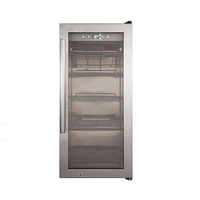 Vitrine Réfrigérée Professionnelle 75L pour Bœuf et Viandes, Double Température, pour Maturation à Sec, Équipement de Restauration Commerciale