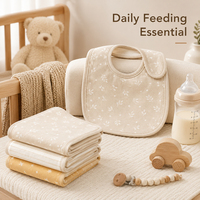 Ensemble de bavoirs et lingettes d'épaule pour bébé, cadeau de naissance, doux, faciles d'entretien, pour la bave et l'alimentation des nourrissons