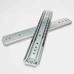 Correderas para cajones <span class=keywords><strong>LILO</strong></span> de acero inoxidable 304 de alta resistencia, 227 kg, extensión completa de 3 pliegues, 76 mm, con triple hilera de rodamientos de bolas y bloqueo - Product Image 4