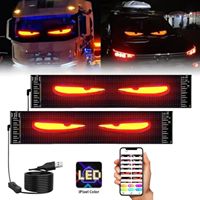 Nouvelle Lampe LED 12V 72W Effet Œil de Diable pour Voitures et Camions, IP68, USB Intelligent, Adaptation Universelle, Expression Dynamique