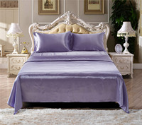 Ensemble de draps et taies d'oreiller personnalisés avec logo en soie Offre Spéciale, taille de couleur, ensemble de literie en coton