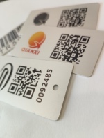 Grabado personalizado Placa de código QR Acero inoxidable 304 Grabado Diferentes números de código QR para cada etiqueta