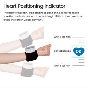 音声ガイダンス付きの新着Bluetooth中腕腕血圧カフモニター血圧モニタリングマシン - Product Image 2