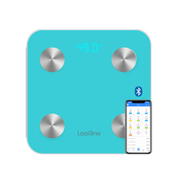 Báscula Digital de Grasa Corporal Leaone con Capacidad de 180 kg para Uso en Baño con Seguimiento del Índice de Salud