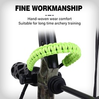 SPG arc de tir à l'arc de poignet composé d'arcs de chasse sangle de poignet en Nylon tressé accessoires de protection réglables pour la main droite
