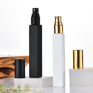 <b>Empty</b> Refillable 10ml Square <b>Glass</b> Roll-On Serum <b>Bottle</b> with Matte Finish for Essential Oils - Product Image 6