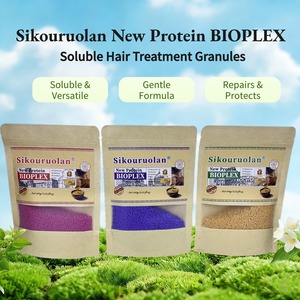 Sikouruolan Nouveau Traitement Capillaire Soluble Protéiné Bioplex en Granules – Répare et Protège les Cheveux Abîmés, Décolorés et Teints pour Soins en Salon - Product Image 1