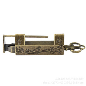 Candado Horizontal con Diseño de Pájaro en Bronce Antiguo de 42 mm, Cierre para Joyero, Estilo Tradicional y Duradero - Product Image 3
