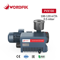 Bomba de Vacío Sellada con Aceite y Refrigerada por Aire Wordfik de 100m³/h, 120m³/h, 0.5mbar, 3HP, 4HP para Esterilización en Autoclave