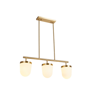 Copper Nordic Bedroom <b>Pendant</b> <b>Light</b> Postmodern Luxury Creative Bar Dining E27 <b>3</b>-Head Glass Sphere <b>Pendant</b> - Product Image 2