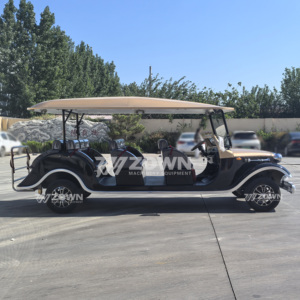 Voiture de tourisme électrique écologique vintage 6 places, bus de tourisme rétro classique certifié CE pour les hôtels de villégiature et le tourisme panoramique - Product Image 2