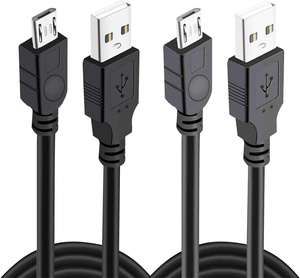 Câble de charge pour <span class=keywords><strong>manette</strong></span> de 6 pieds pour <span class=keywords><strong>PS4</strong></span> XBOX Series avec anneau magnétique, jeu et charge, <span class=keywords><strong>cordon</strong></span> de synchronisation de données Micro USB - Product Image 3