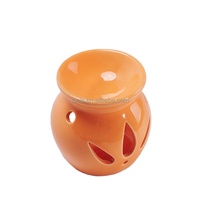 Brûleur d'huiles essentielles en porcelaine bleue avec motif ajouré pour parfumer la maison – Offre spéciale