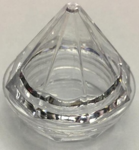 กล่องใส่ผงเครื่องสำอางพลาสติกทรง<span class=keywords><strong>เพชร</strong></span>ขนาด3กรัมตลับเปล่าอายแชโดว์กากเพชรใส - Product Image 3