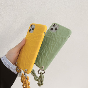 <span class=keywords><strong>Coque</strong></span> de téléphone portable personnalisée, couleur bonbon, à chaîne, bandoulière, housse arrière avec bracelet, 1 pièce - Product Image 2