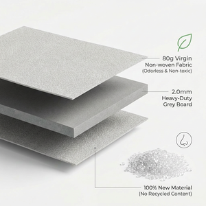Cajas de tela plegables de 30 cm con asas de plástico, organizadores resistentes para armario y habitación infantil. - Product Image 4