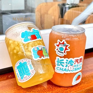 Pet Can 250ml Beverage <strong>Bottle</strong> Pet Pop Can Transparent Custom Logo Plastic Screen Printing <strong>Juice</strong> <strong>Bottle</strong> Pet <strong>Bottle</strong> + Aluminum Lid - Product Image 6