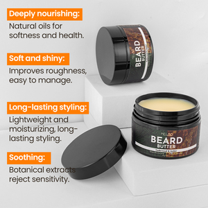 private label All-<b>Natural</b> Beard Butter with Shea & Mango Butter Controls Frizz Adds Light Hold for Styling vegan beard balm - Product Image 6