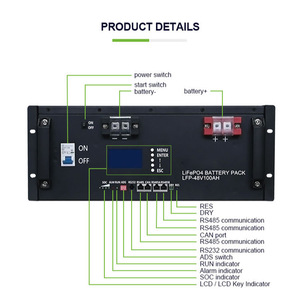Banco de Energía con Batería de 48V 100AH, Estación de Almacenamiento de Energía, Suministro de Iones de Litio Sy48100, Power Bank Sy48100 - Product Image 4
