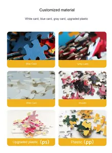 Personalizable 1000 piezas de alta dificultad paisaje pintura al óleo rompecabezas papel alivio <span class=keywords><strong>del</strong></span> estrés juguete para niños gratis - Product Image 4