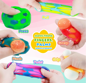 Pelotas de Descompresión Elásticas Suaves, de Rebote Lento, Juguetes Sensoriales, Rompecabezas, para Edades de 5 a 7 Años, Pelotas de Terapia para Manos - Product Image 3