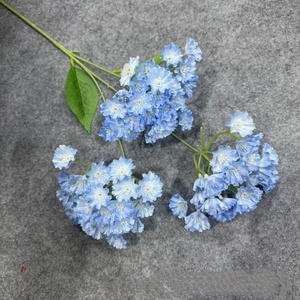 3 Đầu Đám Cưới Trắng Màu Xanh Lá Cây Tú Cầu Nhựa Gốc Lụa Nhân Tạo Hoa Tú Cầu Cho Trang Trí Nội Thất - Product Image 5