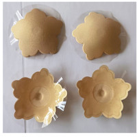 Accessoire floral pour femmes réutilisable Gel pétales de poitrine couverture de mamelon Invisible Boob bande sans bretelles dos nu adhésif sans sous-vêtements