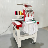 Machine à broder durable à 1 tête et 12 aiguilles pour la couture du cuir et des tissus lourds