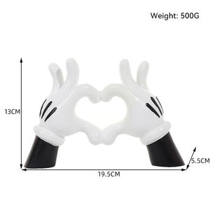 Современная декоративная статуэтка в виде сердца - Product Image 6