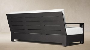 Custom Powder Coated Aluminum Outdoor <b>Sofa</b> <b>Set</b>, Modern Patio Conversation <b>Set</b> with Waterproof Cushions, Outdoor <b>Sofa</b> Armchair - Product Image 5