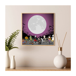 Pittura Diamantata all'Ingrosso per Decorazioni Domestiche: Cartoni Animati, Zucca, Fantasma, Strega - Pittura Diamantata 5D Fai da Te - Product Image 2