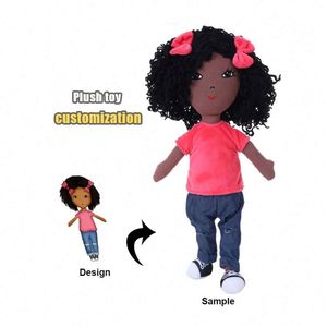 Nuevo en Oferta: Muñeca de Peluche Personalizada, Linda y Suave, con Forro de Malla Bordado, con Diseño de Pastel de Cumpleaños, Sonriente, de Fresa, para Niñas - Product Image 5