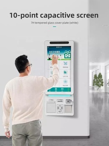 Système de kiosque de paiement mural à écran incurvé de 23,6 pouces personnalisé en gros, kiosque de commande automatique pour restaurant - Product Image 3