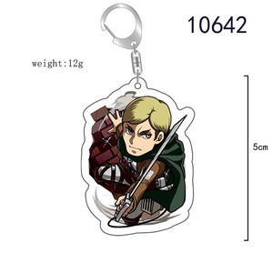 59 Estilos de <span class=keywords><strong>Shingeki</strong></span> <span class=keywords><strong>No</strong></span> <span class=keywords><strong>Kyojin</strong></span>, Rivaille, Ackerman, Eren Jaeger, Llavero de Acrílico de Anime, Joyería de Plástico de Dibujos Animados - Product Image 3