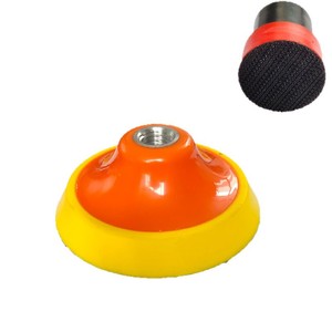 Support de ponçage floqué 30 mm pour meuleuse d'angle avec fixation auto-agrippante, disque de polissage métallique pour voiture - Product Image 4