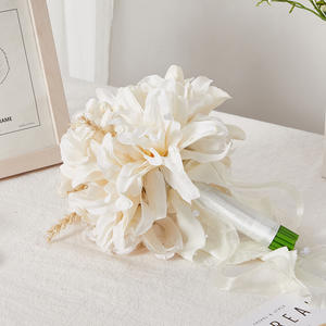 <span class=keywords><strong>Bouquet</strong></span> de mariée style bohème, dahlias élégants, accessoires photo, décorations de fête prénuptiale style campagnard américain - Product Image 5