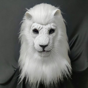 Nueva Máscara de León de Lujo, Divertida y Realista, Máscara de Cabeza Completa para Fiestas, Disfraz de Animal Salvaje para Cosplay, Máscara de Halloween para Adultos - Product Image 1