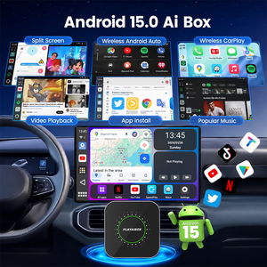 PlayAiBox Qualcomm 6115 กล่องแอนดรอยด์ CarPlayAndroid 15 Tbox 4G +32GB พร้อมแอปมากมาย กล่องวิดีโอ AI อะแดปเตอร์ไร้สาย - Product Image 2