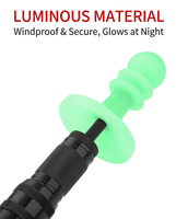Varilla Telescópica de Fibra de Carbono 3K, Súper Ligera, para Toldo, Lona, Soporte para Carpa, Protección Solar, para Camping