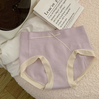 Sous-vêtements féminins doux et cireux, culottes mi-hautes pour femmes, fines, respirantes, douces, qui remontent les fesses et le ventre