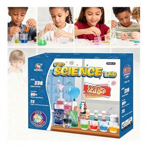 Kit de laboratoire éducatif STEM DIY pour enfants : Expériences de chimie sûres, apprentissage pratique, jouet et boîte d'activités ludiques et éclaircissantes - Product Image 5