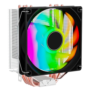 ESGAMING Dissipation efficace 4 caloducs CPU <span class=keywords><strong>refroidisseur</strong></span> d'air 12V <span class=keywords><strong>Gamer</strong></span> Gaming RGB <span class=keywords><strong>PC</strong></span> refroidissement radiateur ventilateur avec lames inversées - Product Image 2