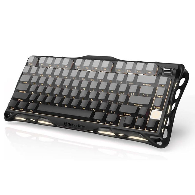 GravaStar Mercury K1 75% Tri Mode Wireless Mechanical Keyboard Aluminum Gasket Hot Swappable 8000mAh RGB for Gaming