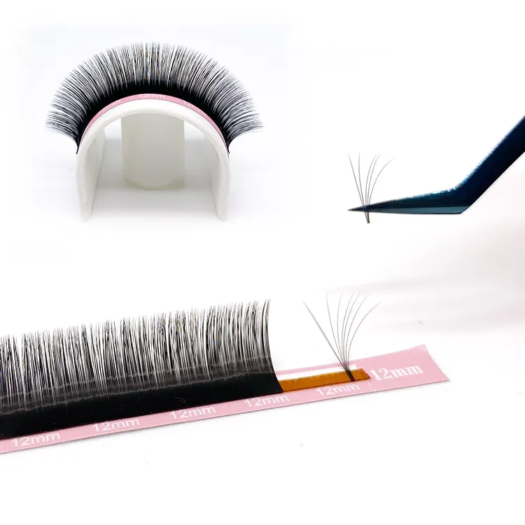 Qeelasee all size 0.03-0.25 mink volume individual eyelash extensions private label