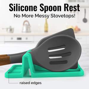 Reposa Utensilios de Silicona para Cocina <span class=keywords><strong>Zulay</strong></span>, Libre de BPA, Resistente al Calor, Base Antiderrames para Cucharas, Uso en la Estufa - Product Image 3