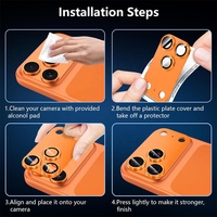 Protection d'objectif d'appareil photo pour iPhone 18 Pro Max, en alliage mat, cadre métallique transparent HD, verre trempé 9H, compatible avec l'étui, avec emballage